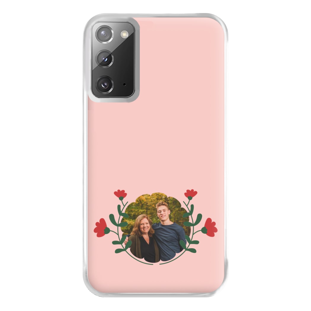 Red Flowers - Personalised Mother's Day Phone Case for Galaxy Note 20 Ultra