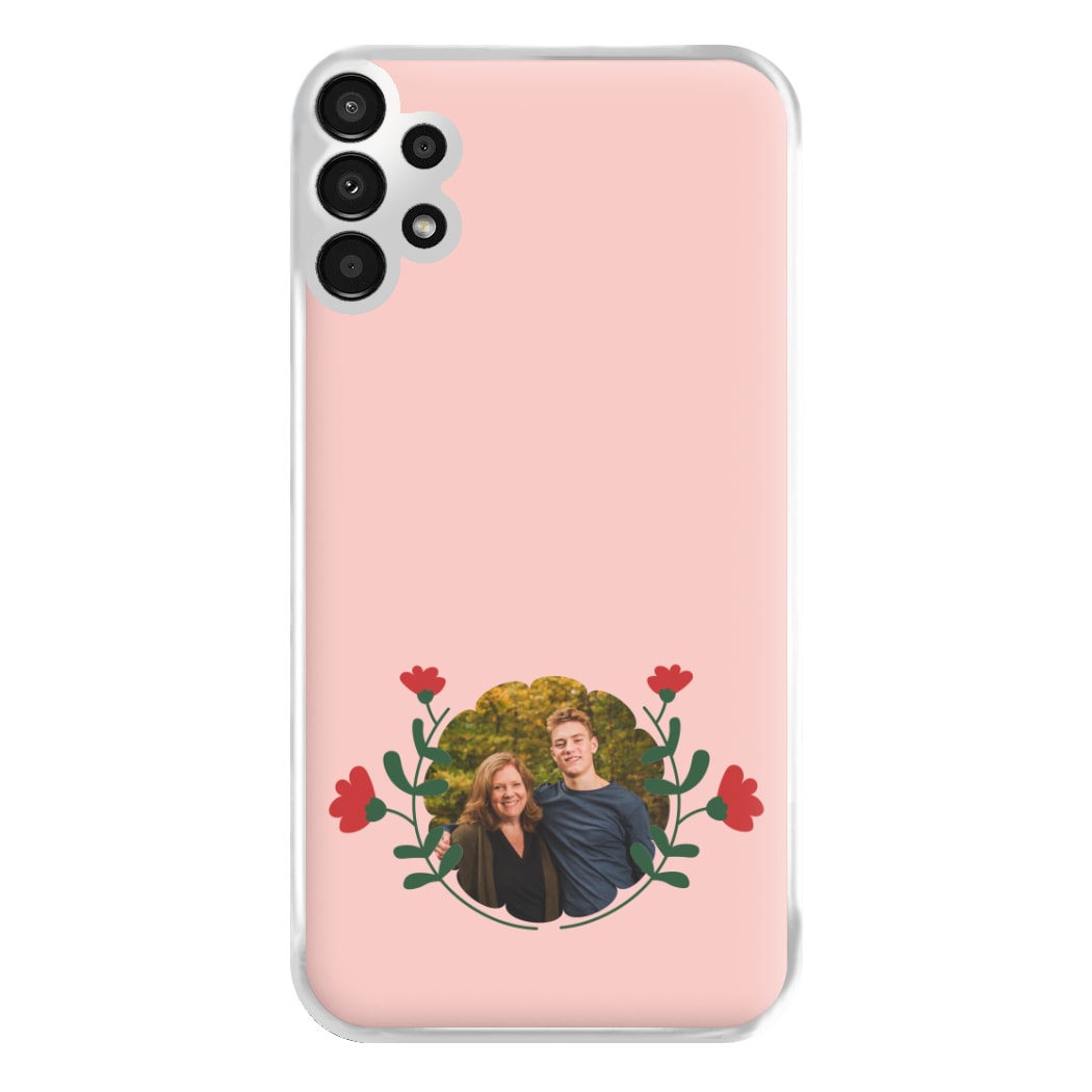 Red Flowers - Personalised Mother's Day Phone Case for Galaxy A13