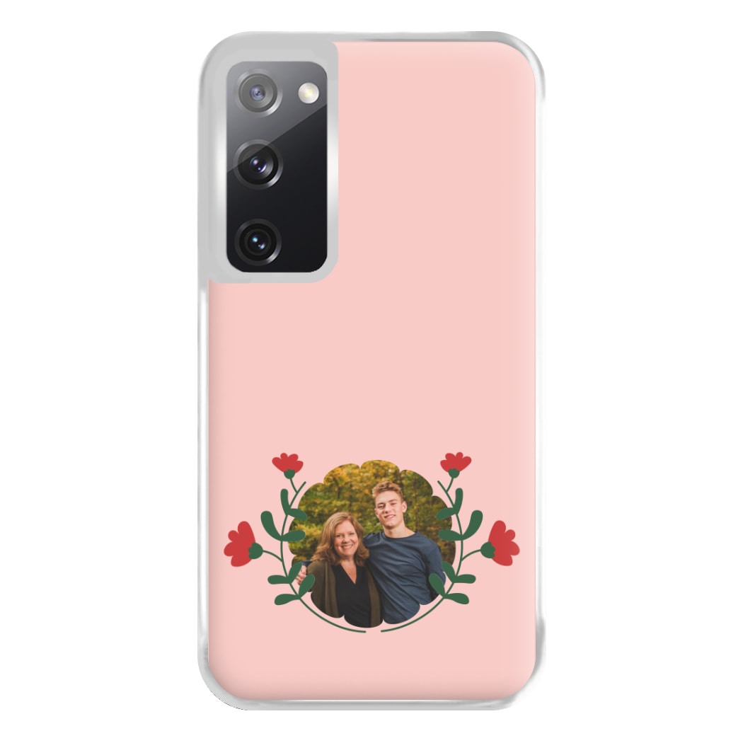 Red Flowers - Personalised Mother's Day Phone Case for Galaxy S20FE