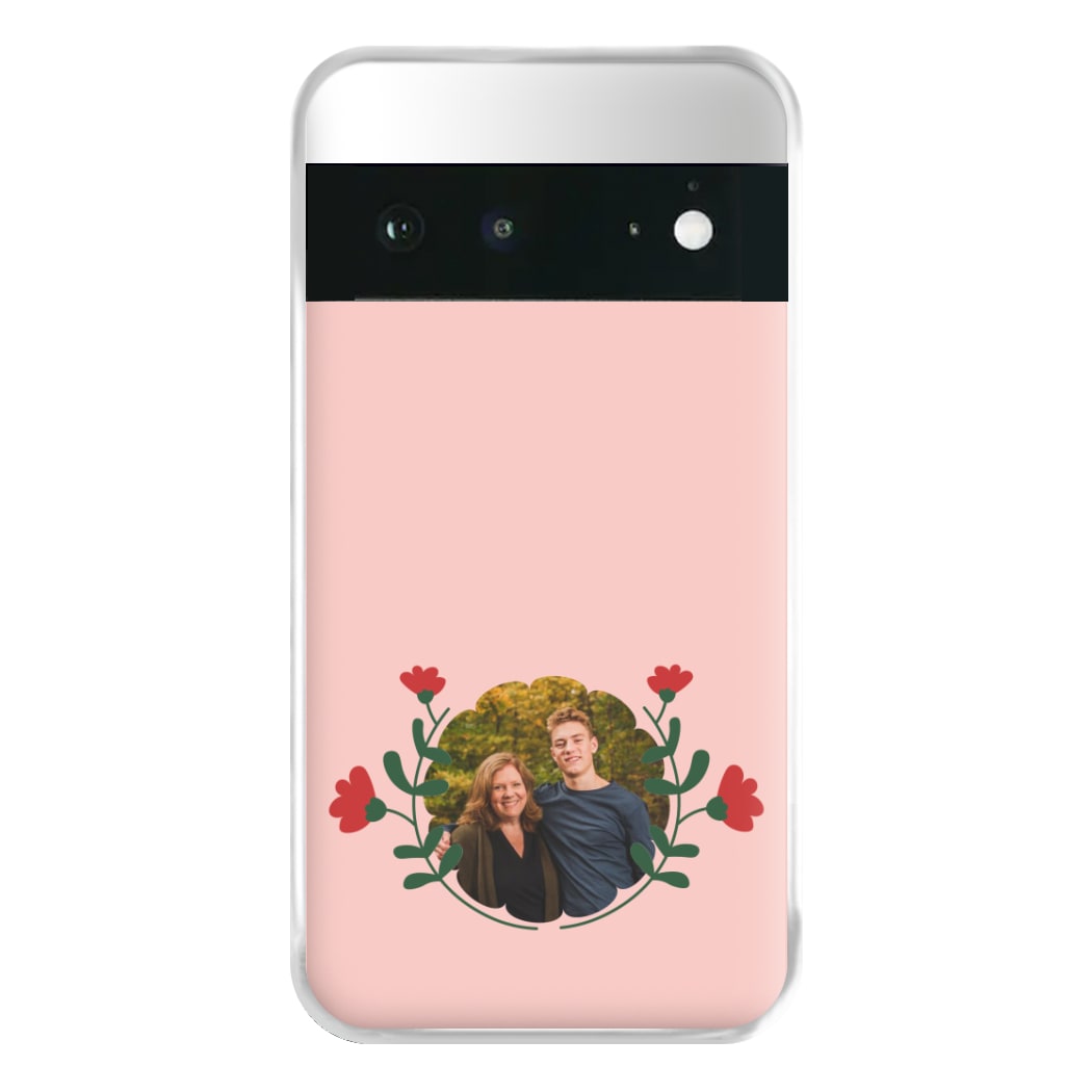 Red Flowers - Personalised Mother's Day Phone Case for Google Pixel 6a