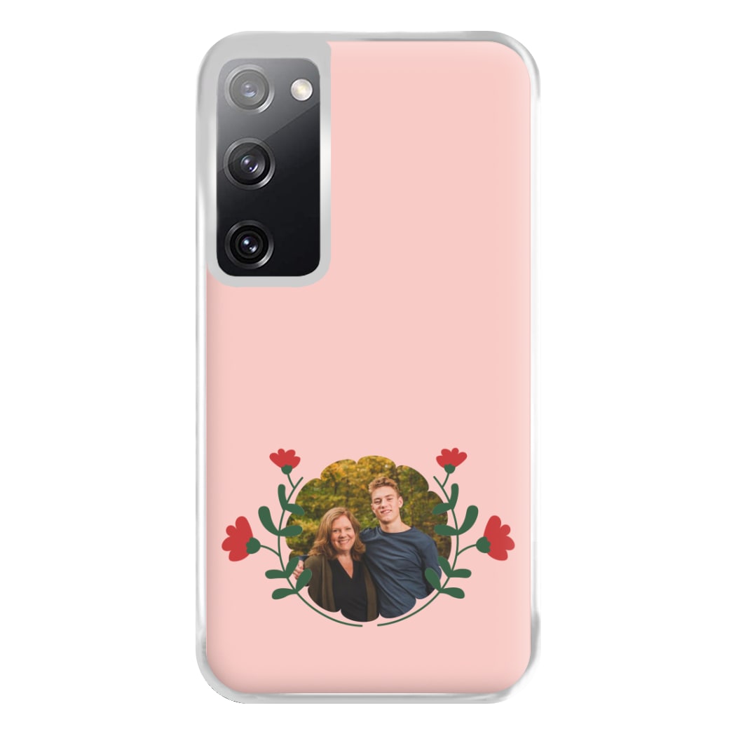 Red Flowers - Personalised Mother's Day Phone Case for Galaxy S20