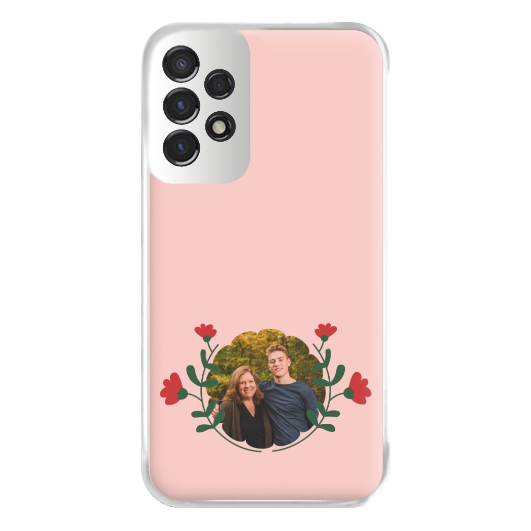 Red Flowers - Personalised Mother's Day Phone Case for Galaxy A53