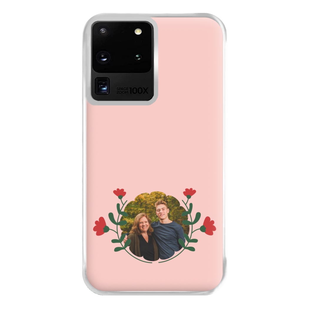 Red Flowers - Personalised Mother's Day Phone Case for Galaxy S20 Ultra