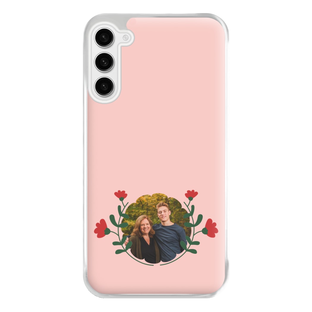 Red Flowers - Personalised Mother's Day Phone Case for Galaxy S23FE