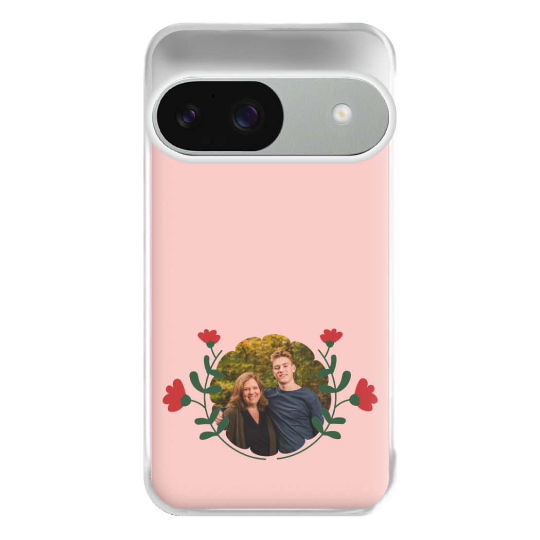 Red Flowers - Personalised Mother's Day Phone Case for Google Pixel 9 / 9 Pro