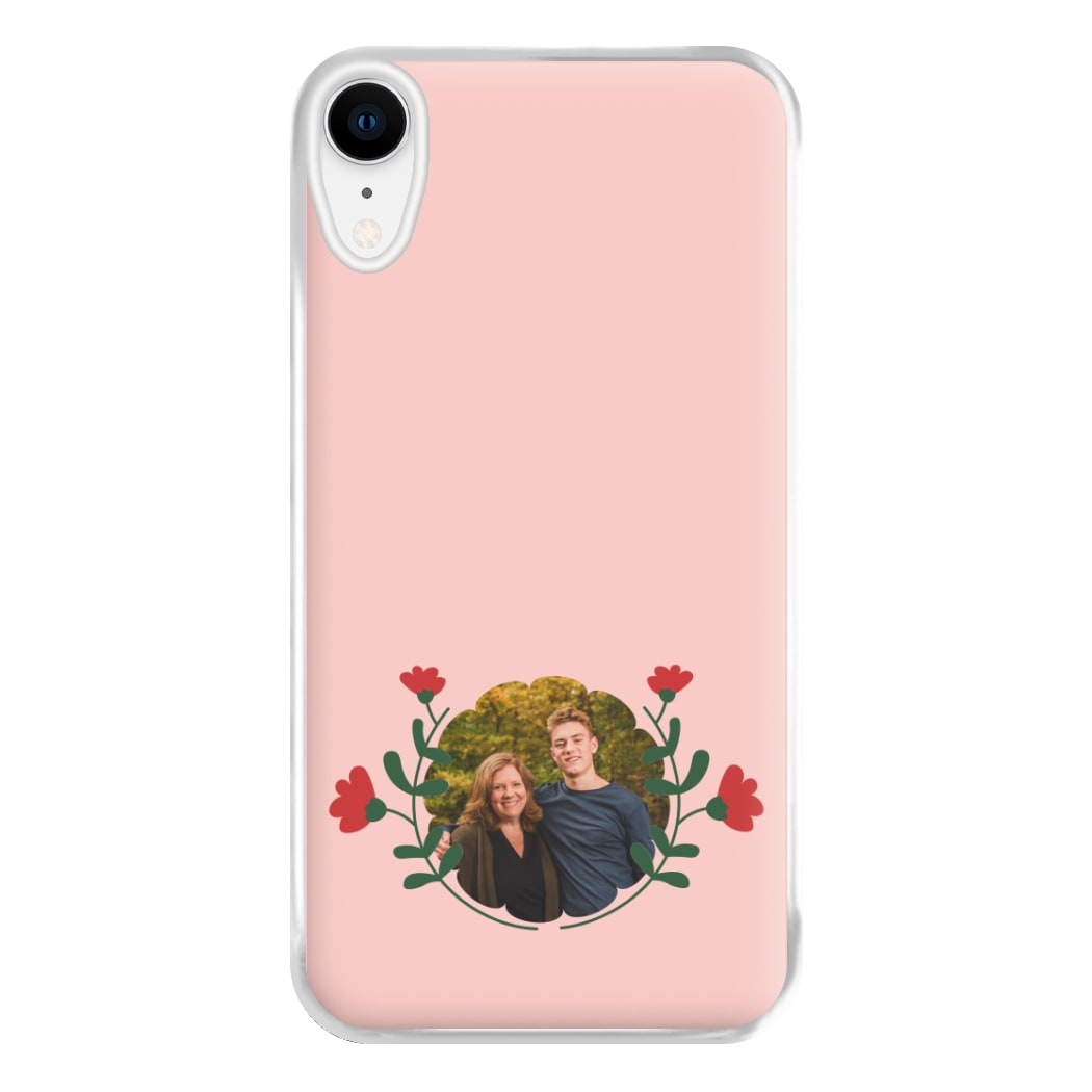 Red Flowers - Personalised Mother's Day Phone Case for iPhone XR