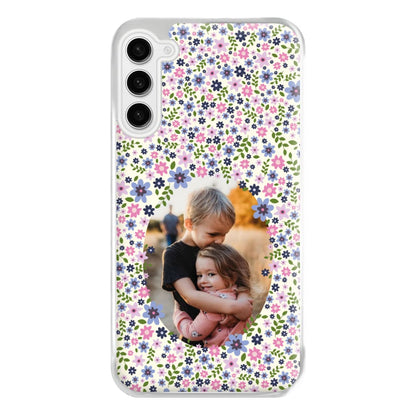 Detailed Flower Pattern - Personalised Mother's Day Phone Case for Galaxy S23FE