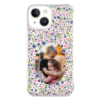 Detailed Flower Pattern - Personalised Mother's Day Phone Case for iPhone 14