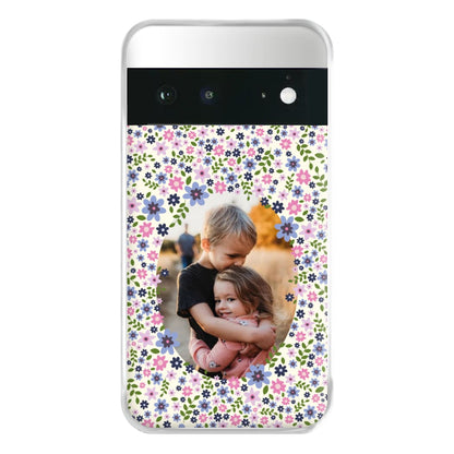 Detailed Flower Pattern - Personalised Mother's Day Phone Case for Google Pixel 6a