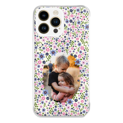 Detailed Flower Pattern - Personalised Mother's Day Phone Case for iPhone 14 Pro Max