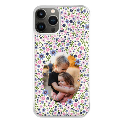 Detailed Flower Pattern - Personalised Mother's Day Phone Case for iPhone 13 Pro Max