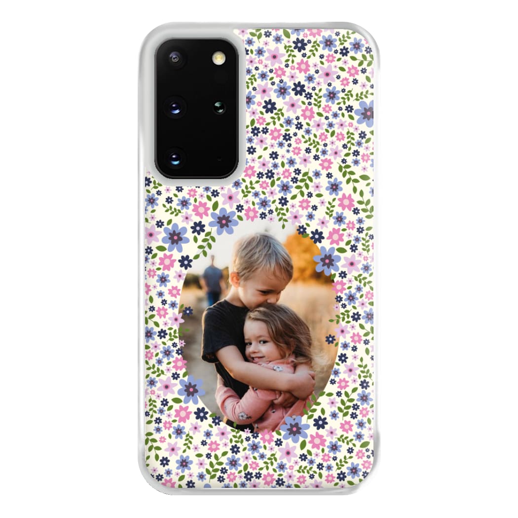 Detailed Flower Pattern - Personalised Mother's Day Phone Case for Galaxy S20 Plus