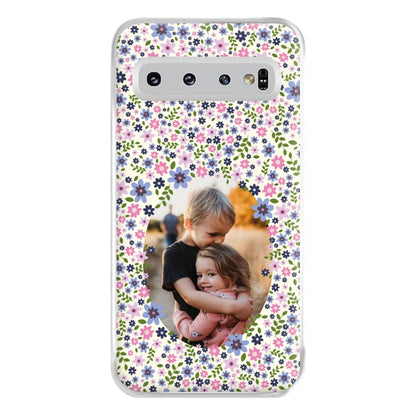 Detailed Flower Pattern - Personalised Mother's Day Phone Case for Galaxy S10 Plus