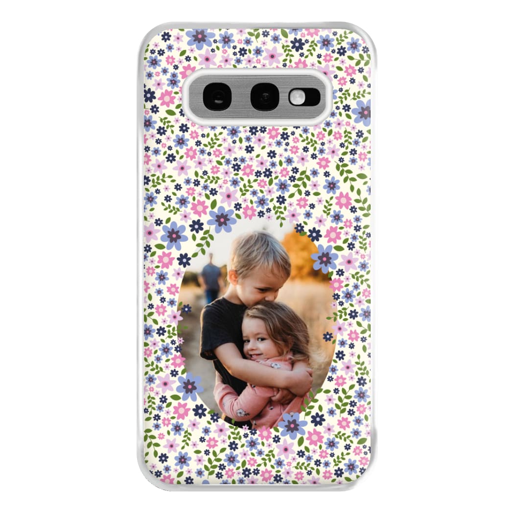 Detailed Flower Pattern - Personalised Mother's Day Phone Case for Galaxy S10e