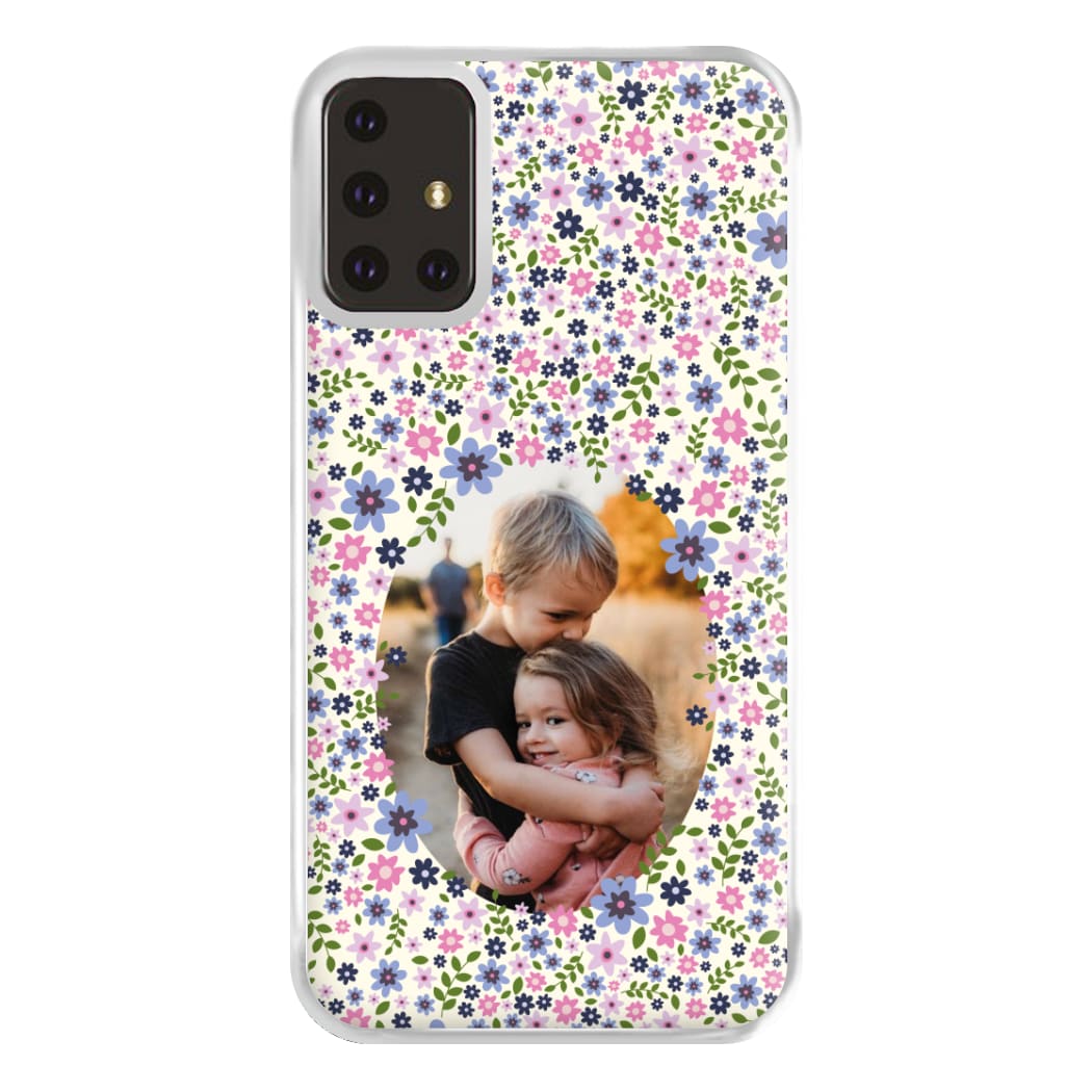 Detailed Flower Pattern - Personalised Mother's Day Phone Case for Galaxy A71