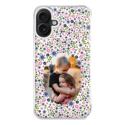 Detailed Flower Pattern - Personalised Mother's Day Phone Case for iPhone 16 Plus