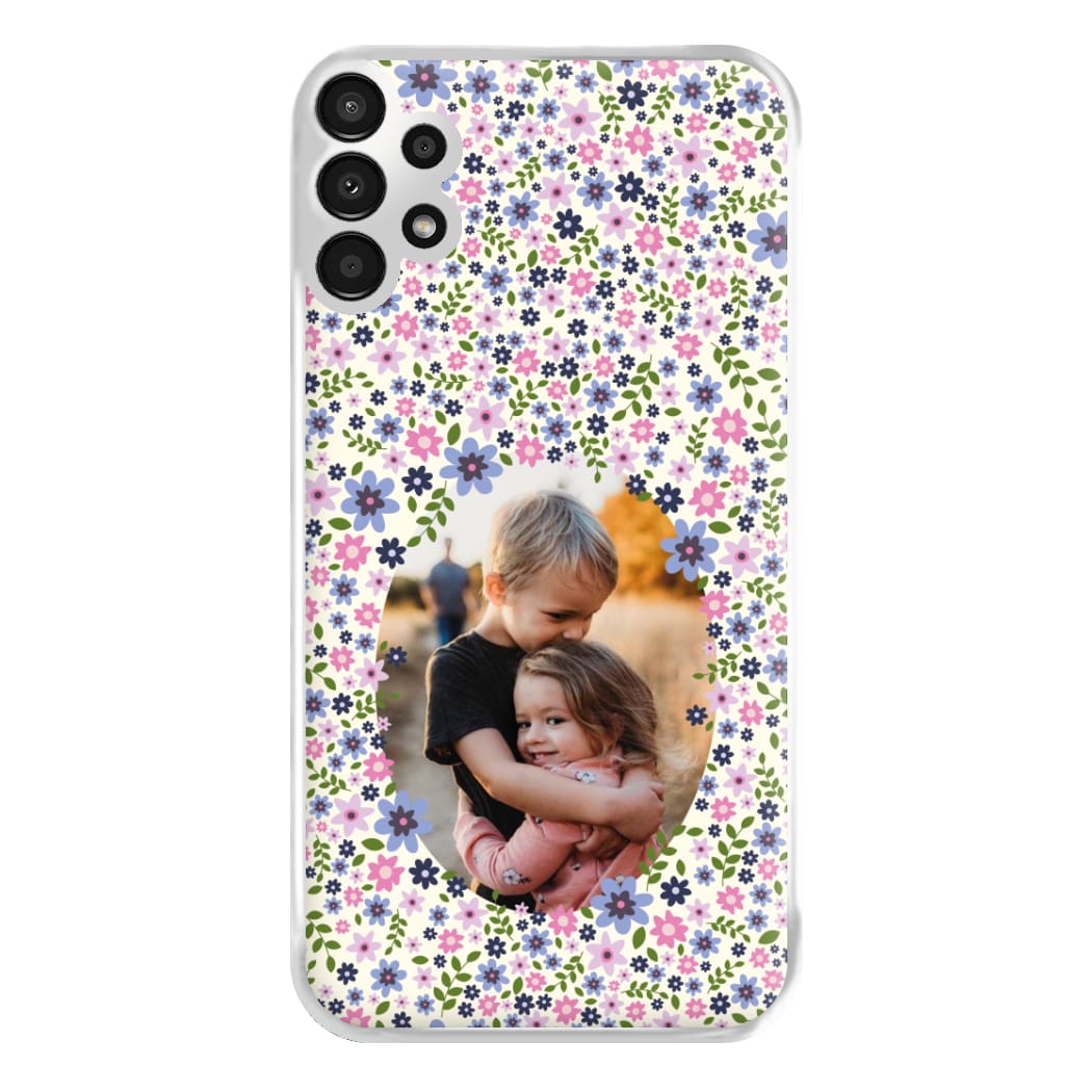 Detailed Flower Pattern - Personalised Mother's Day Phone Case for Galaxy A13