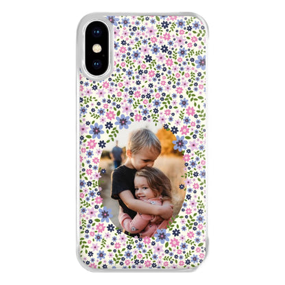 Detailed Flower Pattern - Personalised Mother's Day Phone Case for iPhone XS Max