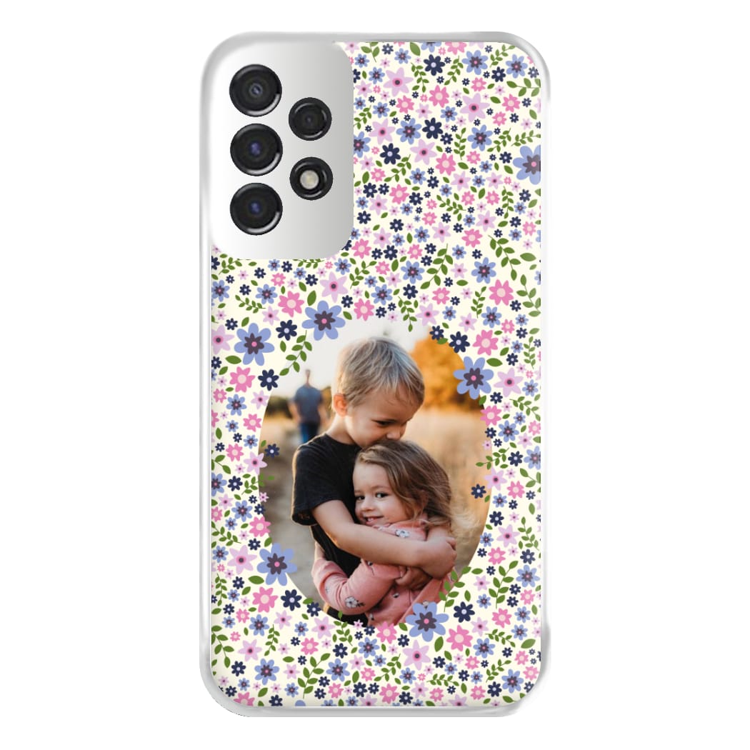 Detailed Flower Pattern - Personalised Mother's Day Phone Case for Galaxy A53