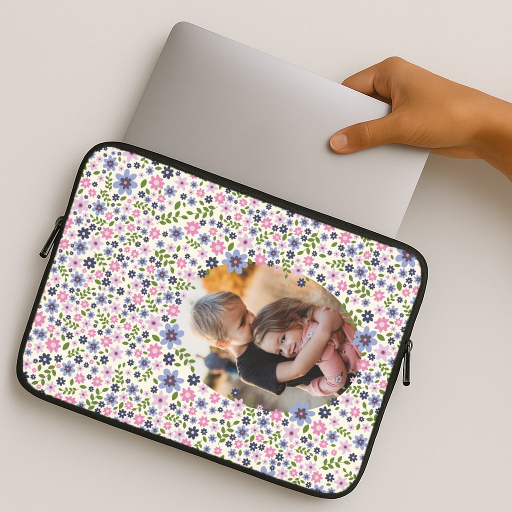 Detailed Flower Pattern - Personalised Mother's Day MacBook Case