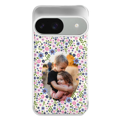 Detailed Flower Pattern - Personalised Mother's Day Phone Case for Google Pixel 9 / 9 Pro