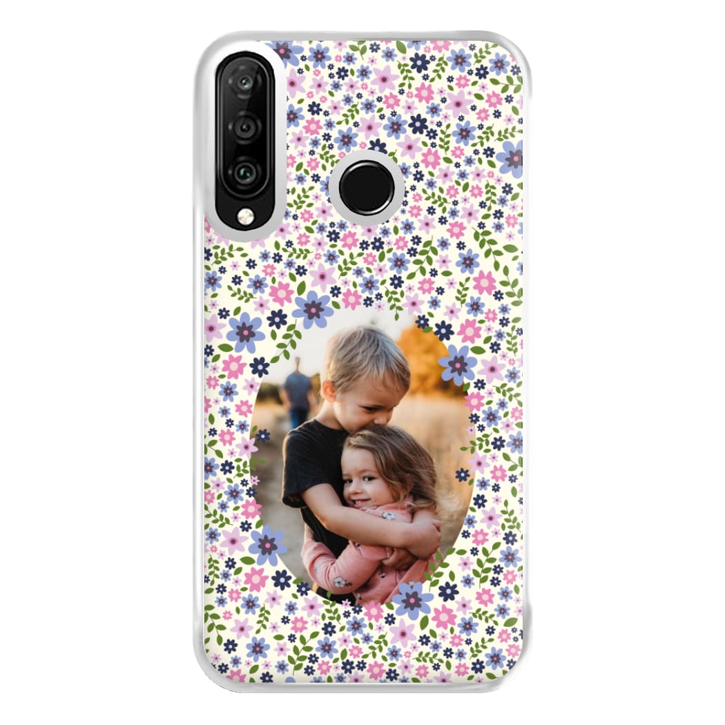 Detailed Flower Pattern - Personalised Mother's Day Phone Case for Huawei P30 Lite