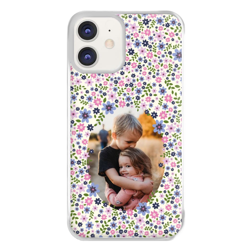 Detailed Flower Pattern - Personalised Mother's Day Phone Case for iPhone 12 / 12 Pro