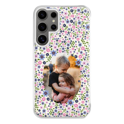 Detailed Flower Pattern - Personalised Mother's Day Phone Case for Galaxy S24 Ultra