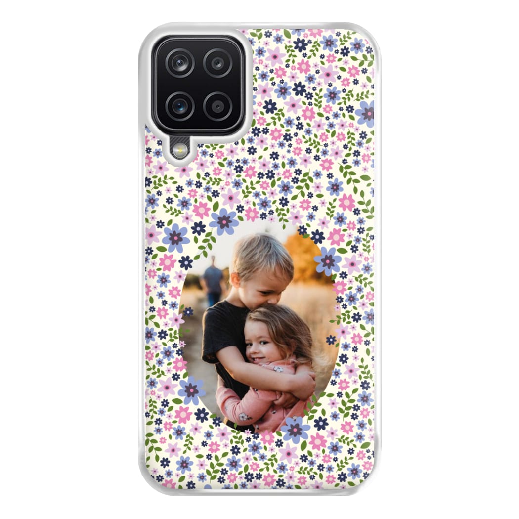 Detailed Flower Pattern - Personalised Mother's Day Phone Case for Galaxy A12