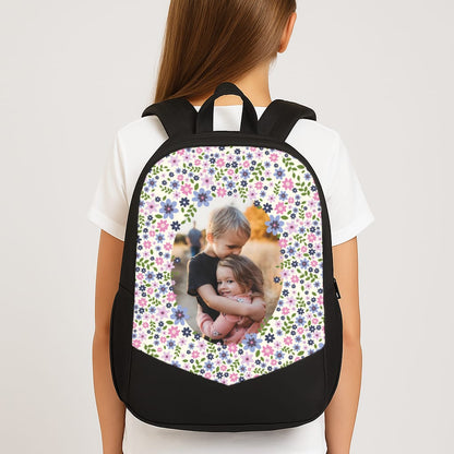 Detailed Flower Pattern - Personalised Mother's Day Backpack