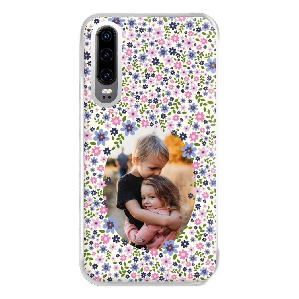 Detailed Flower Pattern - Personalised Mother's Day Phone Case for Huawei P30