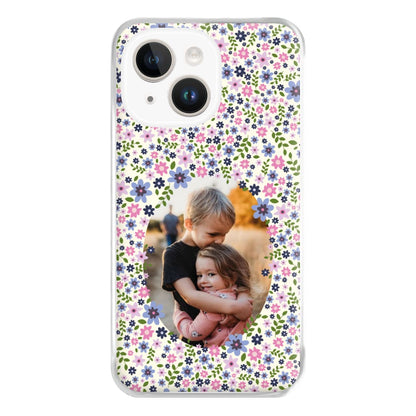 Detailed Flower Pattern - Personalised Mother's Day Phone Case for iPhone 14 Plus