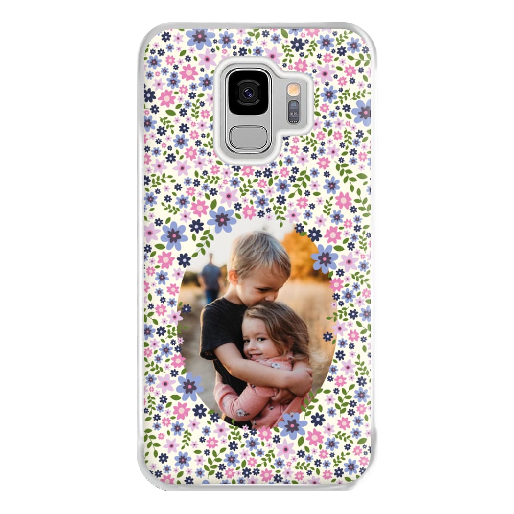 Detailed Flower Pattern - Personalised Mother's Day Phone Case for Galaxy S9 Plus