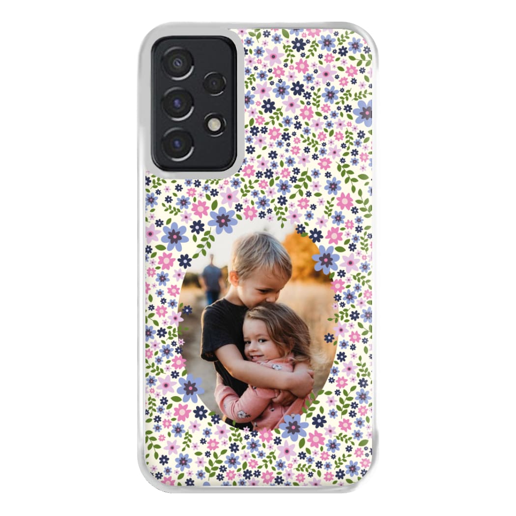 Detailed Flower Pattern - Personalised Mother's Day Phone Case for Galaxy A52 / A52s