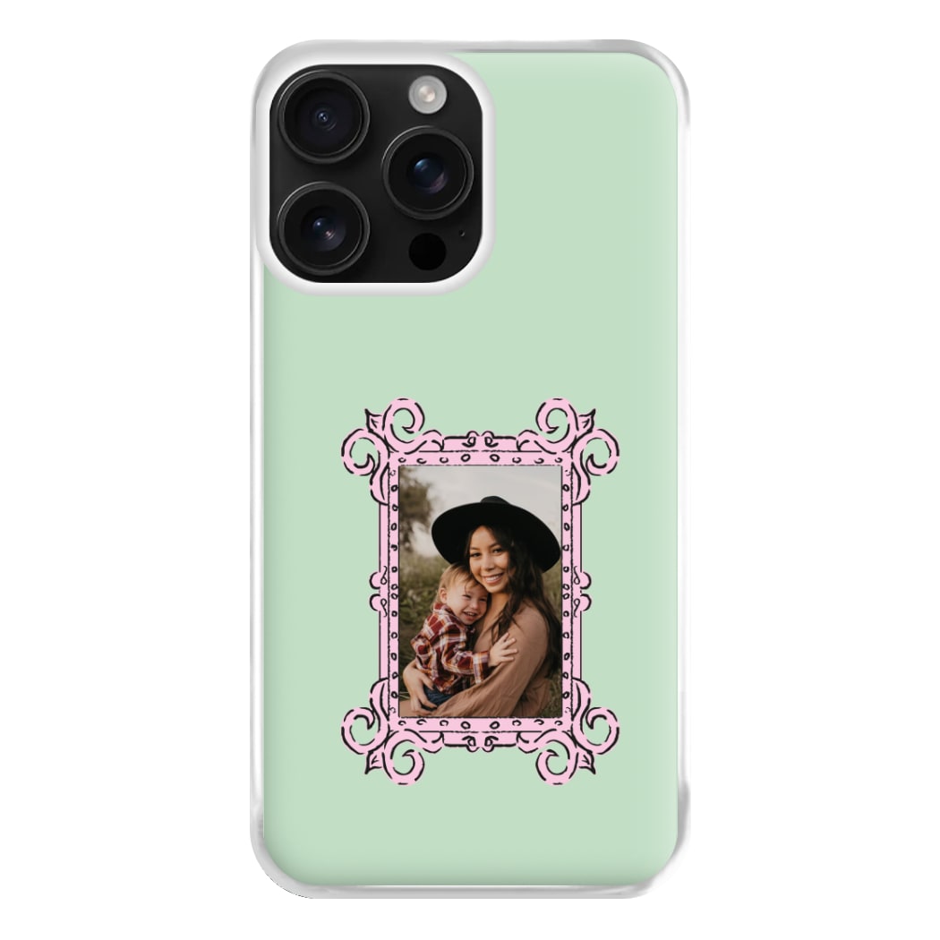 Pink Photo Frame - Personalised Mother's Day Phone Case for iPhone 16 Pro Max