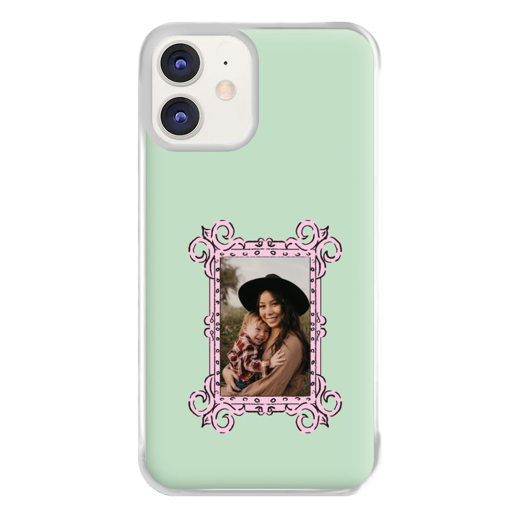 Pink Photo Frame - Personalised Mother's Day Phone Case for iPhone 12 / 12 Pro