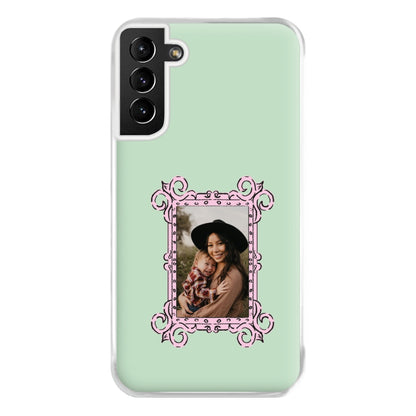 Pink Photo Frame - Personalised Mother's Day Phone Case for Galaxy S21 Plus