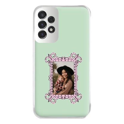 Pink Photo Frame - Personalised Mother's Day Phone Case for Galaxy A53