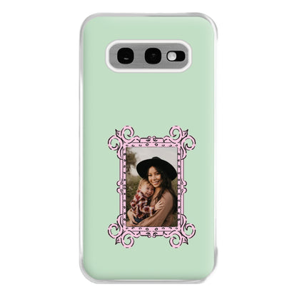 Pink Photo Frame - Personalised Mother's Day Phone Case for Galaxy S10e