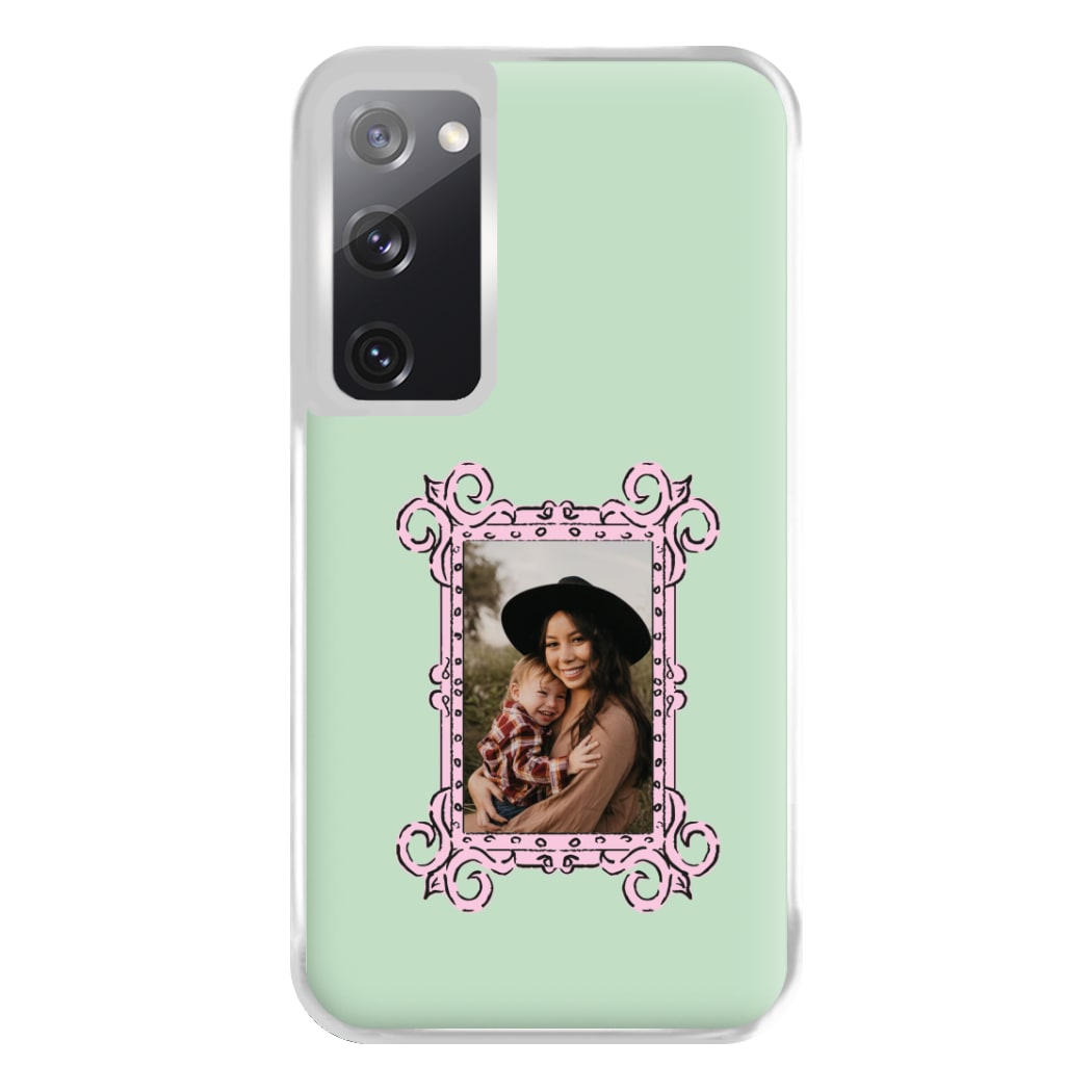 Pink Photo Frame - Personalised Mother's Day Phone Case for Galaxy S20FE