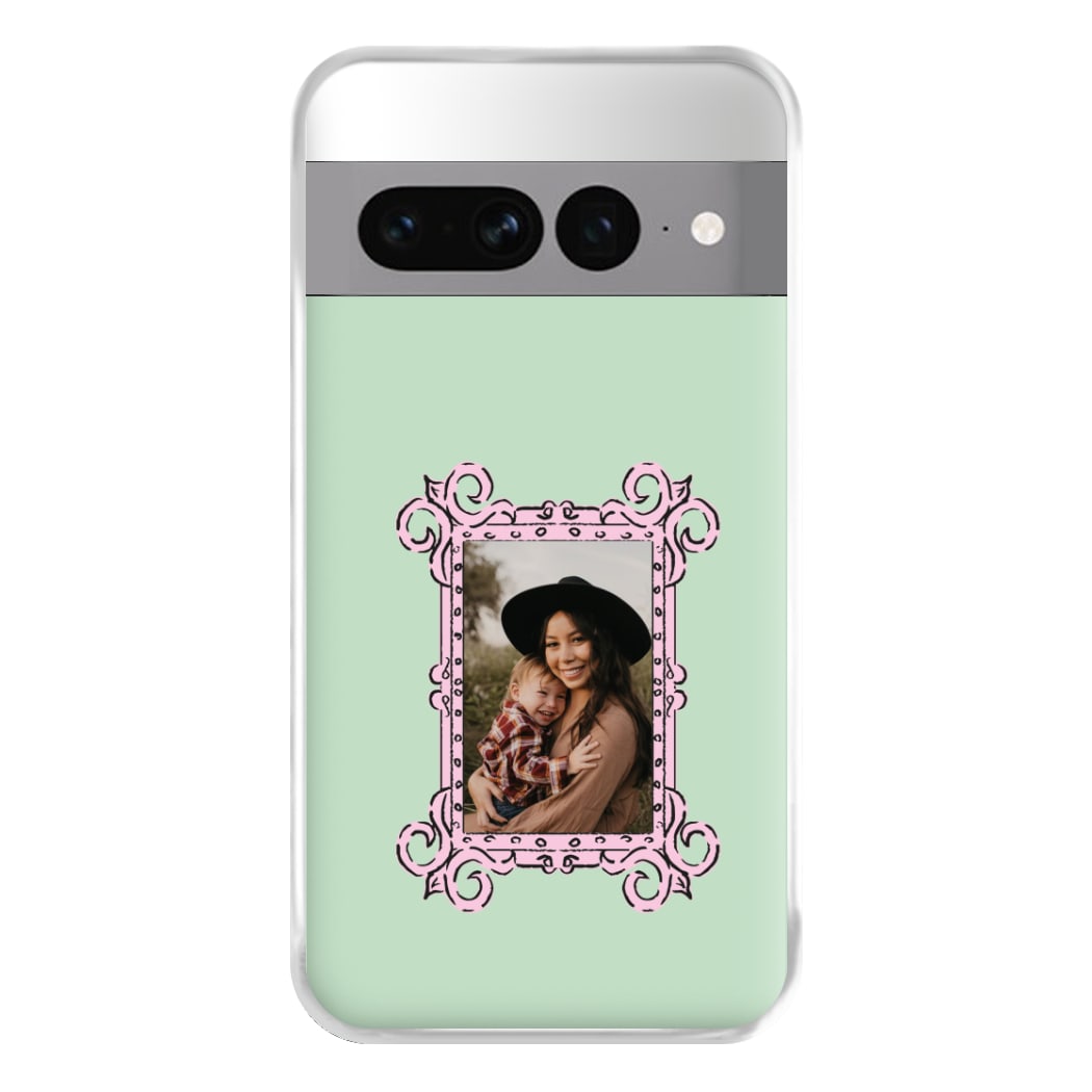 Pink Photo Frame - Personalised Mother's Day Phone Case for Google Pixel 7 Pro