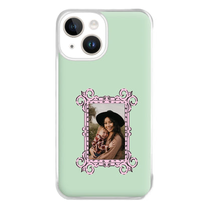 Pink Photo Frame - Personalised Mother's Day Phone Case for iPhone 14