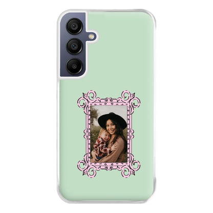 Pink Photo Frame - Personalised Mother's Day Phone Case for Galaxy A16