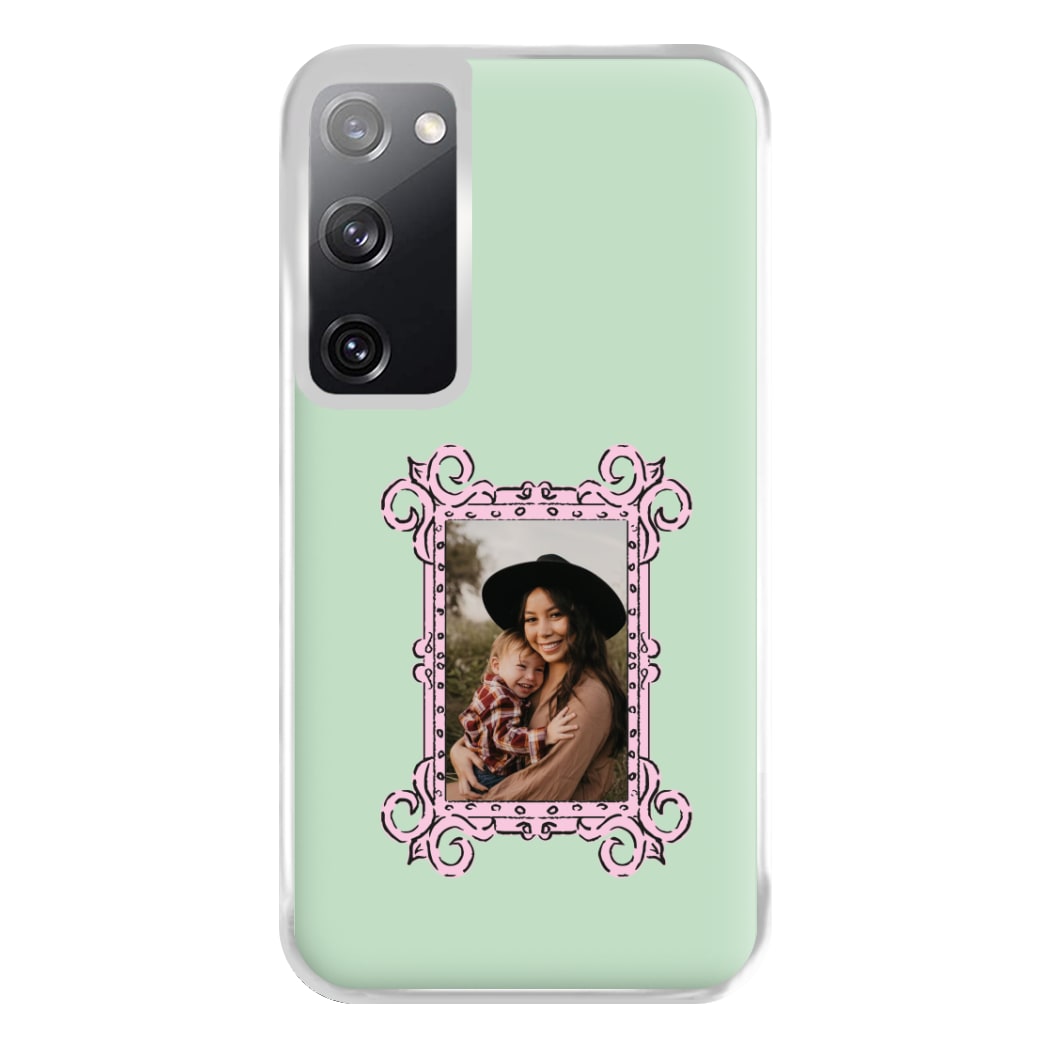 Pink Photo Frame - Personalised Mother's Day Phone Case for Galaxy S20