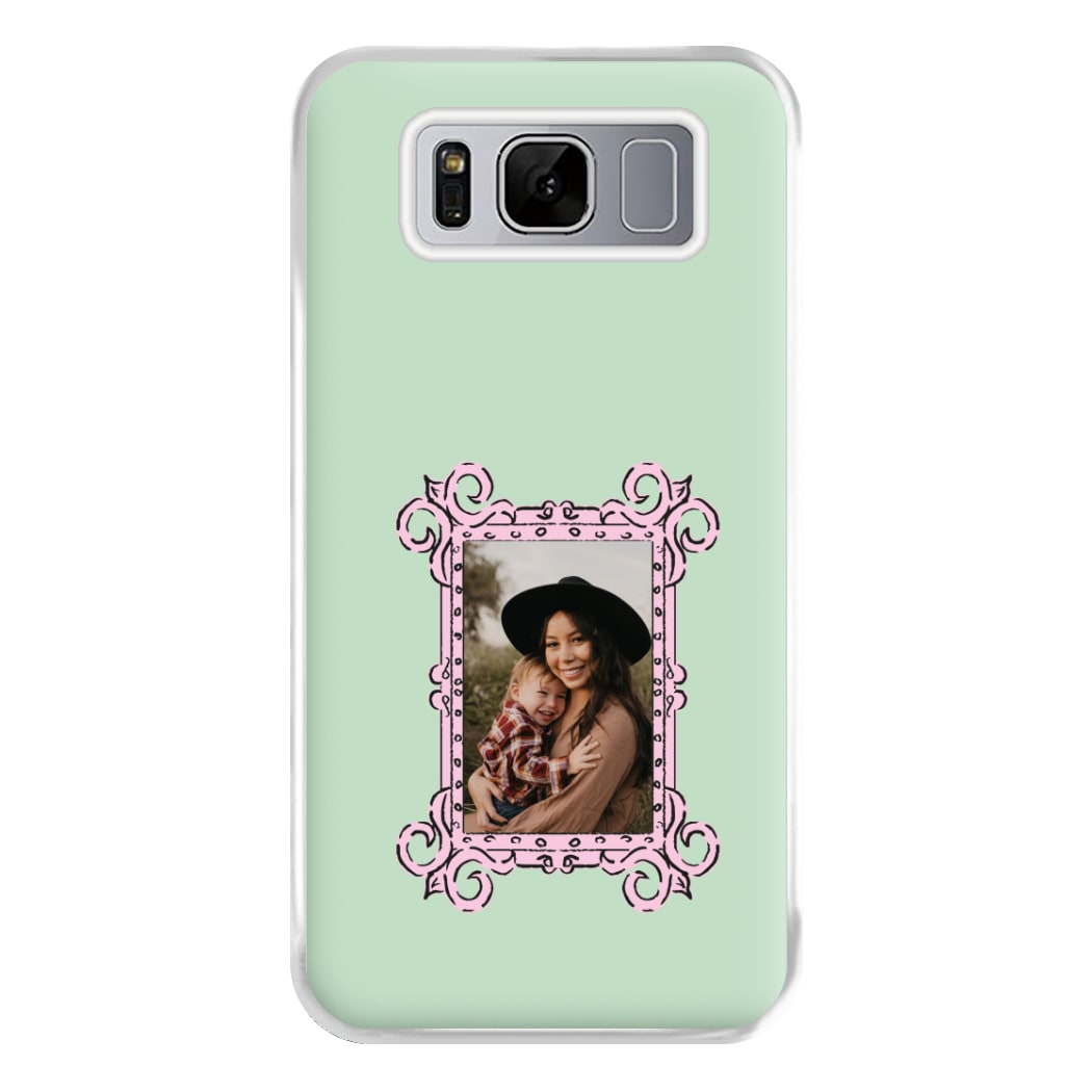 Pink Photo Frame - Personalised Mother's Day Phone Case for Galaxy S8 Plus