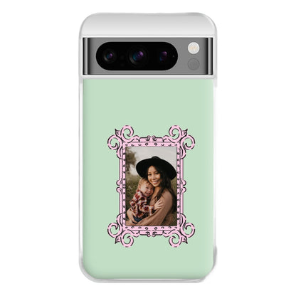 Pink Photo Frame - Personalised Mother's Day Phone Case for Google Pixel 8 Pro