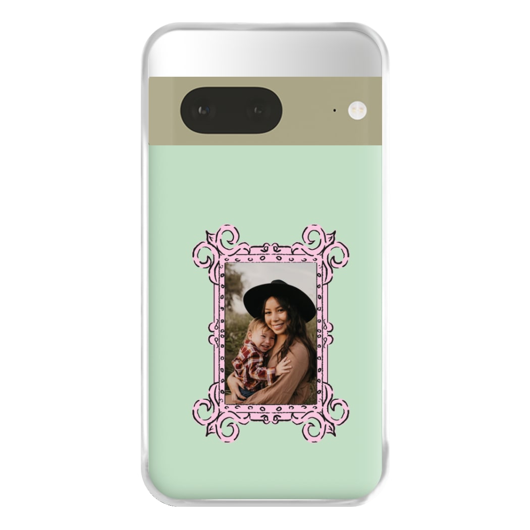 Pink Photo Frame - Personalised Mother's Day Phone Case for Google Pixel 7a