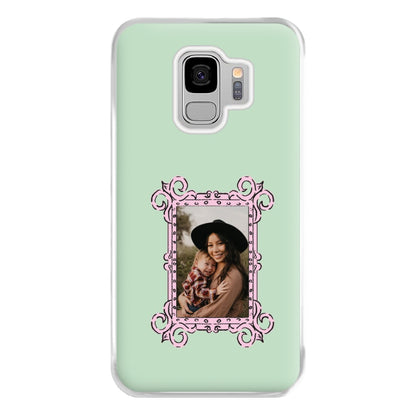 Pink Photo Frame - Personalised Mother's Day Phone Case for Galaxy S9 Plus