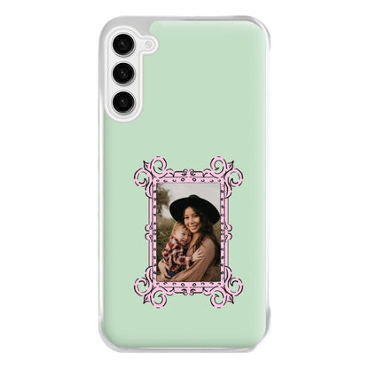 Pink Photo Frame - Personalised Mother's Day Phone Case for Galaxy S23FE