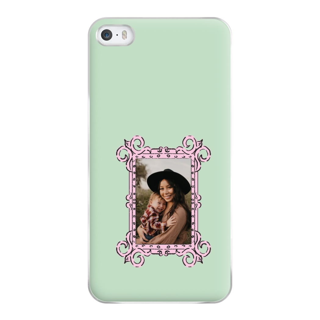 Pink Photo Frame - Personalised Mother's Day Phone Case for iPhone 5 / 5s / SE 2016